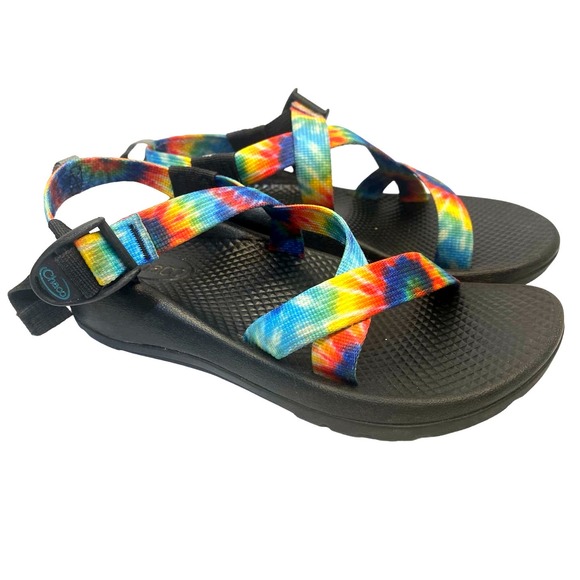 Chaco Other - Little Kids' Chaco Z/1 Ecotread Water Sandals Black & Rainbow Multicolor Size 4